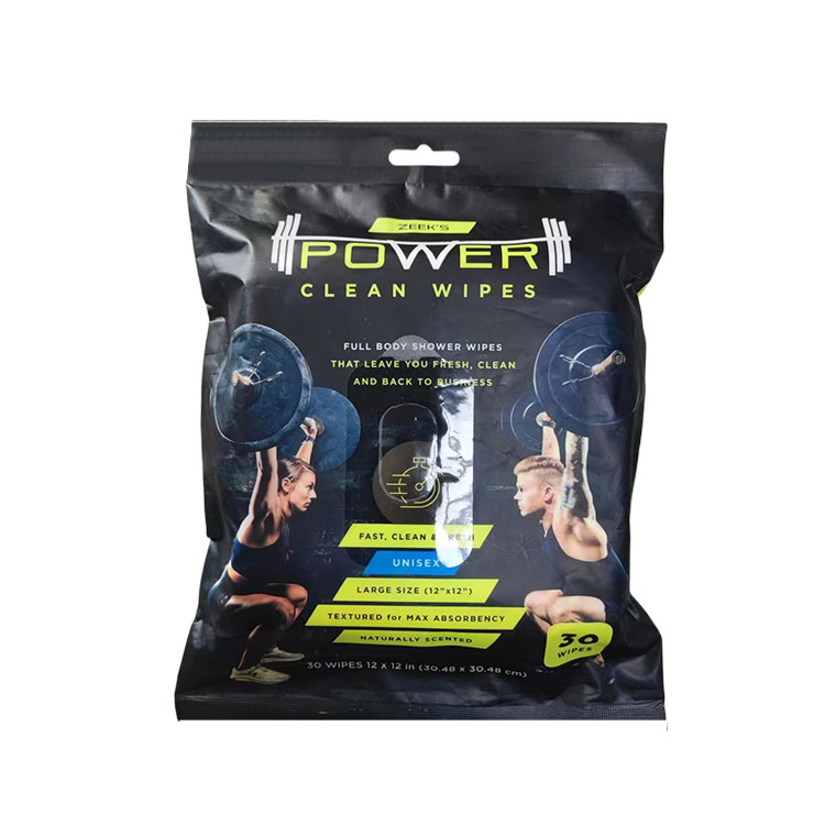 Lenços de limpeza fitness para suor e desodorização 30 * 30cm podem ser usados ​​para formular logotipos de clientes
